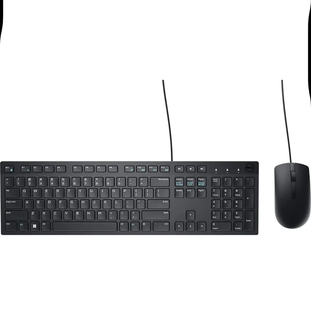 New in Box - Dell Wired Keyboard and Mouse - KM300C, Black